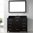 thumbnail image 1 of Virtu GS-50048-BGRO-ES Caroline Avenue 48 Inch Single Bathroom Vanity Set In Espresso, 1 of 3