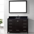 thumbnail image 1 of Virtu GS-50048-BGSQ-WH Caroline Avenue 48 Inch Single Bathroom Vanity Set In White, 1 of 3