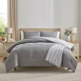 thumbnail image 1 of Virtu Comforter Sets, All Season Lightweight Reversible Queen Comforter Set, 3-Pc Bedding Sets, Grey/Light Grey, 1 of 8