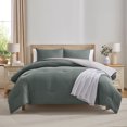 thumbnail image 1 of Virtu Comforter Sets, All Season Lightweight Reversible Queen Comforter Set, 3-Pc Bedding Sets, Gentle Pine/Nimbus Cloud, 1 of 8