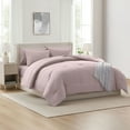 thumbnail image 1 of Ravure Queen Comforter Set, Modern Solid Queen Size Comforter Set, 7-Pc All Season Bedding Comforter Set, Light Pink, 1 of 8