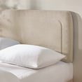 thumbnail image 1 of Virtu Queen Headboard No Tools Required Peel and Stick Upholstered Boucle Bed Headboard Only, Beige, 1 of 8