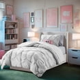 thumbnail image 1 of Virtu Twin Comforter Sets, 5pc Twin Bed in a Bag, Pleated Twin Bedding Comforter Sets Twin with Sheets, Linen, 1 of 10