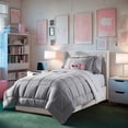 thumbnail image 1 of Virtu Twin Comforter Sets, Bed in a bag, 5 Piece Reversible Twin Bedding Comforter Set with Sheets, Kids bedding, Gray Lavender, 1 of 8
