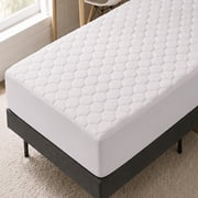 Virtu Twin Size Quilted Fitted Mattress Pad Cover, 100% Waterproof Mattress Protectors, Deep Pocket Fitted Mattress Cover 8" - 21" 39" x 75", White