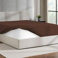 thumbnail image 1 of Virtu Twin XL Fitted sheet only, 1800 Extra deep pocket fitted sheet soft microfiber, Brown, 1 of 6