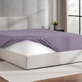 thumbnail image 1 of Virtu Twin XL Fitted sheet only, 1800 Extra deep pocket fitted sheet soft microfiber, Grayish Purple, 1 of 6