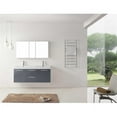 thumbnail image 1 of Virtu USA JD-50154-GR 54 in. Midori Double Square Sink Top Bathroom Vanity in Grey with Polished Chrome Faucet, 1 of 4