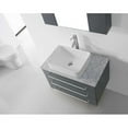 thumbnail image 1 of Virtu USA Maybell 56'' Double Bathroom Vanity Set with White Marble Top and Mirror, 1 of 3