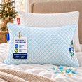 thumbnail image 1 of Virtu Cooling Memory Foam Standard Pillows for Bed 2 Pack, Temperature Regulating, Adjustable Shredded Gel-Infused Reversible, 20" x 28", 1 of 11