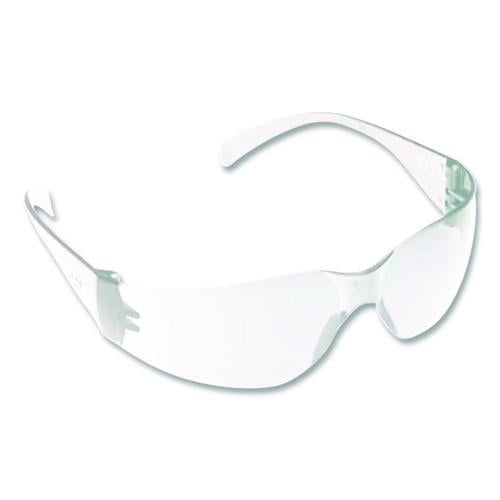 Virtua Wraparound Protective Eyewear, Clear Plastic Frame, Clear Polycarbonate Lens, 100/Carton | Bundle of 2