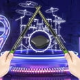 thumbnail image 1 of Virtual Air Drum Set Electric Drumsticks Air Drum Sticks 3rd Gen., Air Drum with Drumsticks, Pedals, Bluetooth and 8 Sounds, Electronic Drum Set for Adults, Kids, 1 of 7