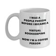 thumbnail image 1 of Virtual Bookkeeping Coffee Person Mug - Funny Tea Cocoa Cup - Birthday Christmas Coffee Lover Cute Gag Gifts Idea, 1 of 1