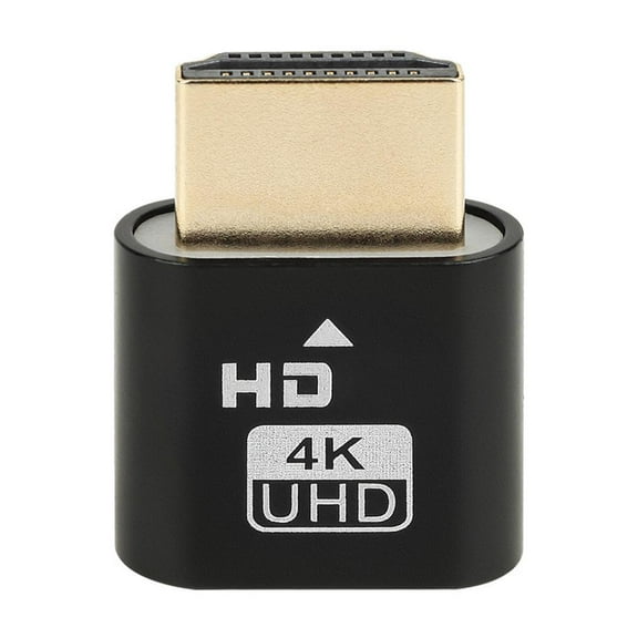 Virtual Display for Computer Resolution, HDMI or VGA Compatibility for High Definition, Simulates 4K for Remote Control, Plug and Play for Easy Setup, Compact for IT Use