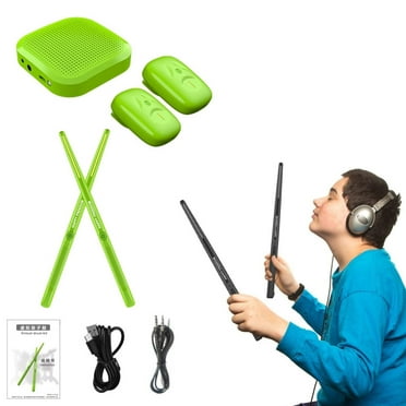 Virtual Electronic Drum Set Drum Sticks Set Protable Drumsticks With With Drumsticks Pedals Electronic Drum Set Machine For Beginners Adults Kids Gift