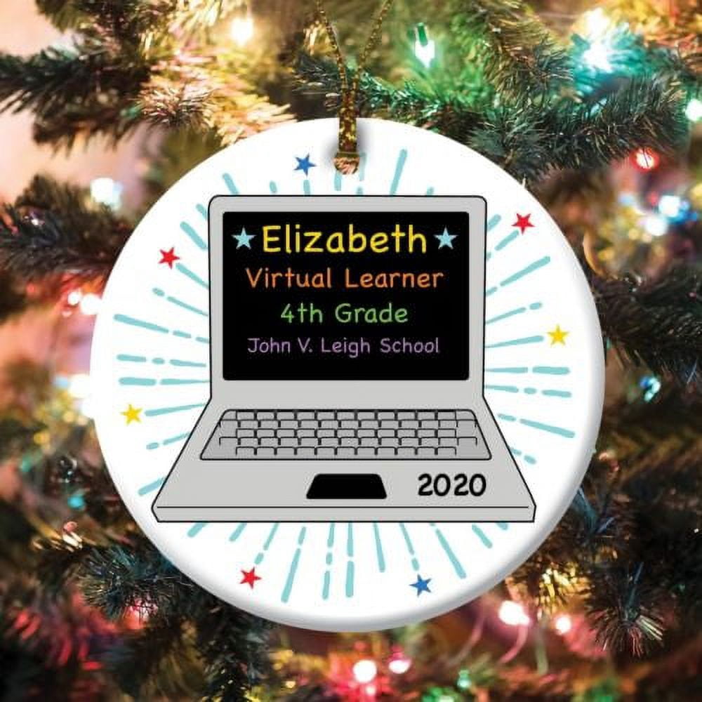 Virtual Learner Personalized Ceramic Ornament