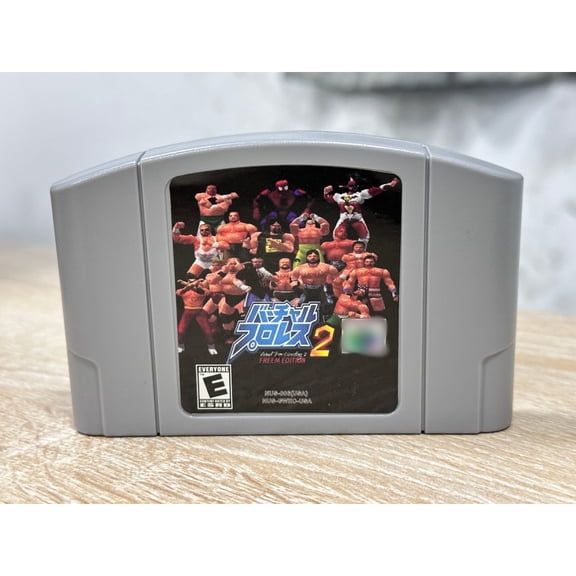 Virtual Pro Wrestling 2 Retro Video Games Card for N64 Console,USA Version