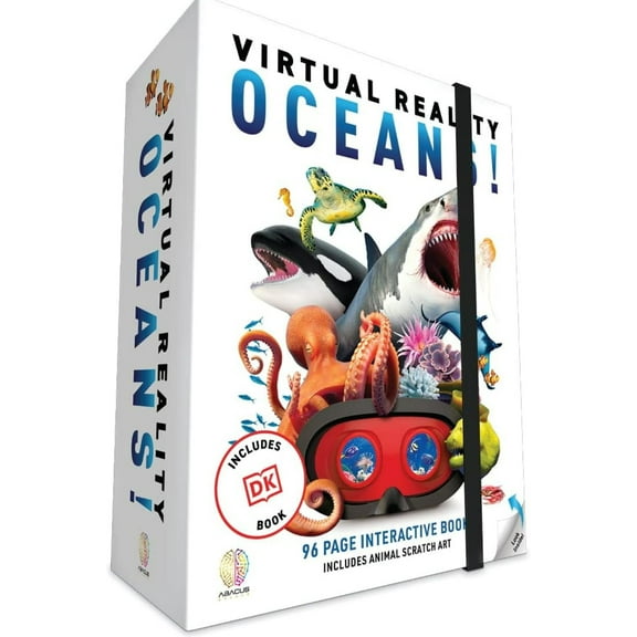 Abacus Brands VR Oceans Science Kit for Kids with VR Goggles and Interactive DK Book