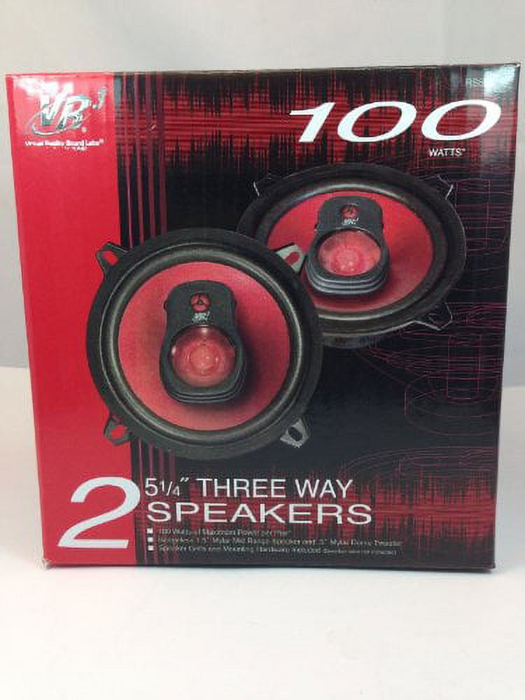 Virtual Reality Sound Labs 51/4" Speakers 3 Way 100 WATTS 4 OHMS