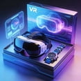 thumbnail image 1 of Virtual Reality VR Glasses with a Watch, Dual-Purpose, High-Tech Design, Enhances Game Console Experience, Immersive, Compatible with Various Phone Sizes, Great Gift Choice, 1 of 12