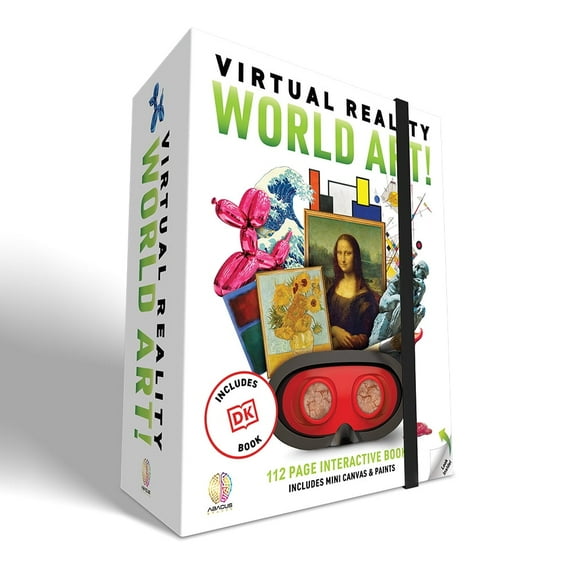 Abacus Brands VR World Art with DK Book, Science Kit for Kids, STEM Toys, VR Goggles Included
