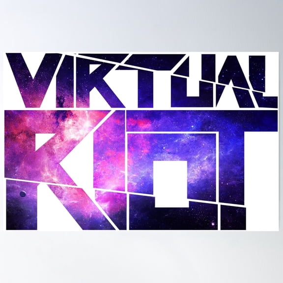 Virtual Riot Space Poster Wall Art, Modern Wall Decor For Living Room Bedroom, 16x24 UNFRAMED