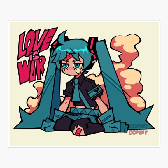Virtual Singer Love War Inspired Sticker