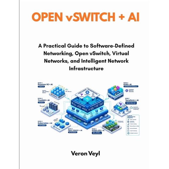 Virtualization and Artificial Intelligen Open vSwitch + AI: A Practical Guide to Software-Defined Networking, Open vSwitch, Virtual Networks, and Intelligent Net, Book 3, (Paperback)