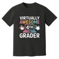 thumbnail image 1 of Virtually Awesome Fourth Grader Funny Learning Back School Comfort Color T-Shirt, 1 of 4