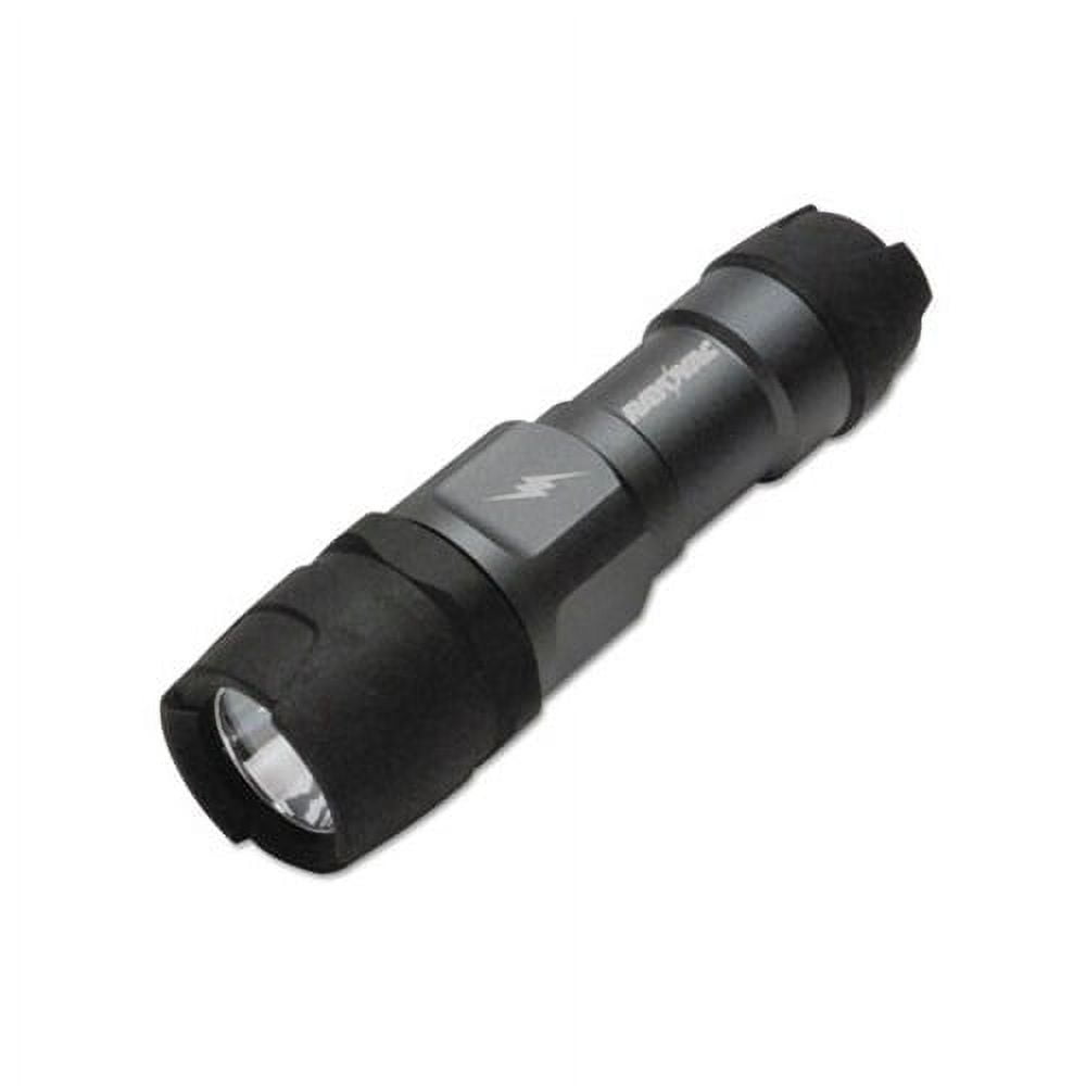 Virtually Indestructible LED Flashlight 3 AAA Batteries Included, Black