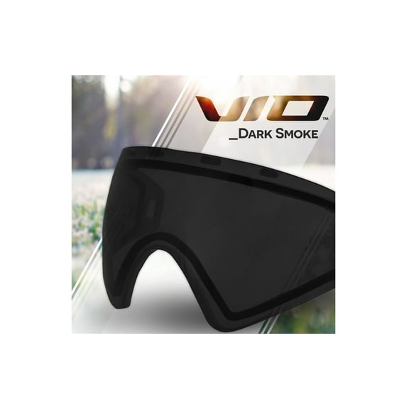 Virtue Vio Replacement Paintball Goggle Lens - Fits Vio Ascend / Contour / Extend and XS Masks - Dark Smoke