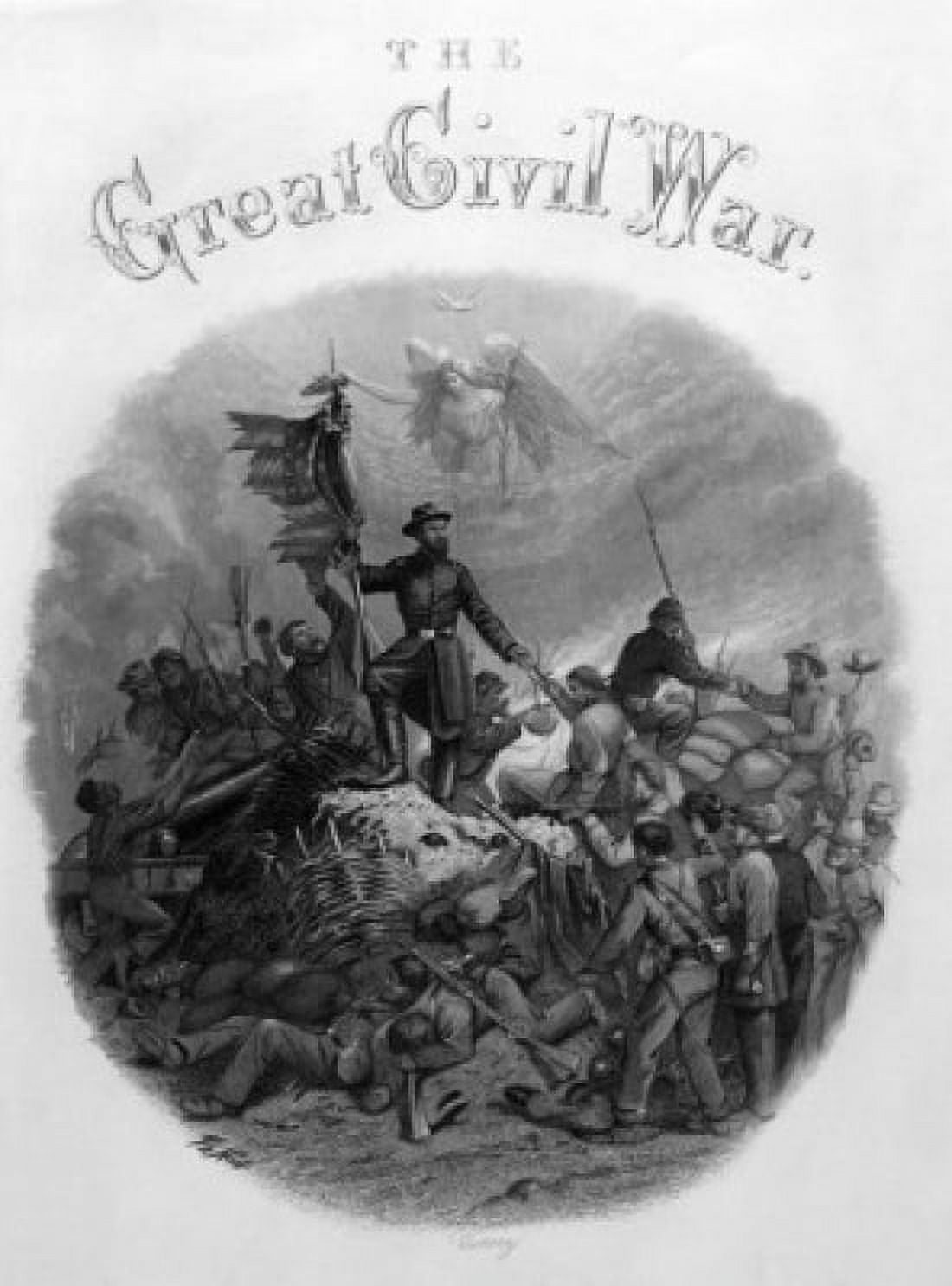 Virtue and Yorston New York American History Engraving Canvas Art - (24 x 36)
