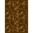 thumbnail image 1 of Virtuoso Brown 3 ft.10 in. x 5 ft.4 in.  WearOn Nylon Machine Tufted- Cut Pile Whimsy Rug, 1 of 1