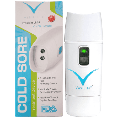 ViruLite Cold Sore Light Therapy Device – Clinically Proven Red Light Treatment for Cold Sores and Fever Blisters – Drug-Free, Portable, Fast Relief