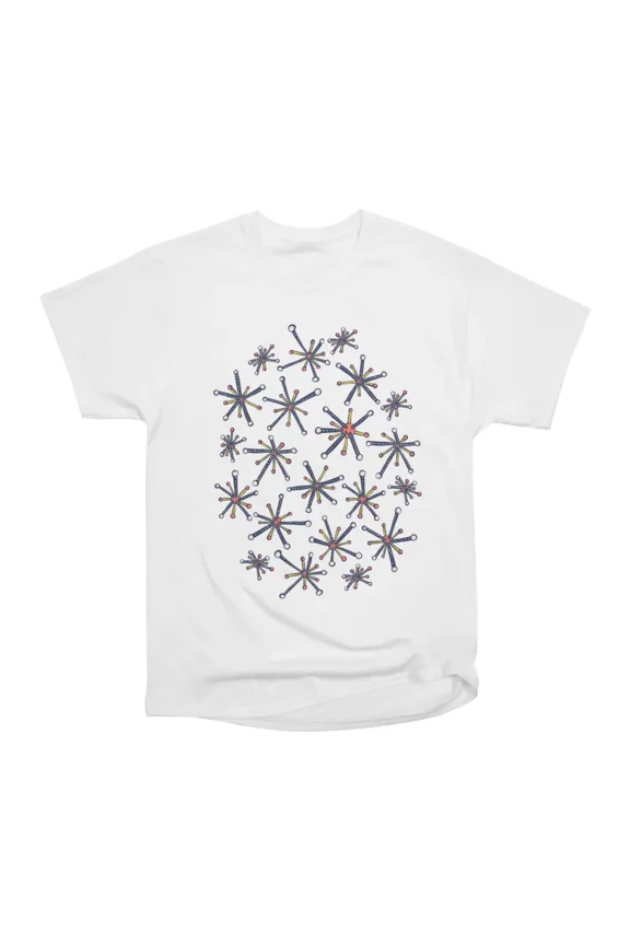 Virus Pattern Resembling Molecules Retro Modern Microbiology Fun T-Shirt Tee Gift For Him