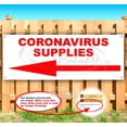 thumbnail image 1 of Virus Supplies Left Arrow 13 oz Vinyl Banner With Metal Grommets, 1 of 4