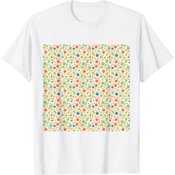 Viruses Bacteria Unicellular Pattern T-Shirt