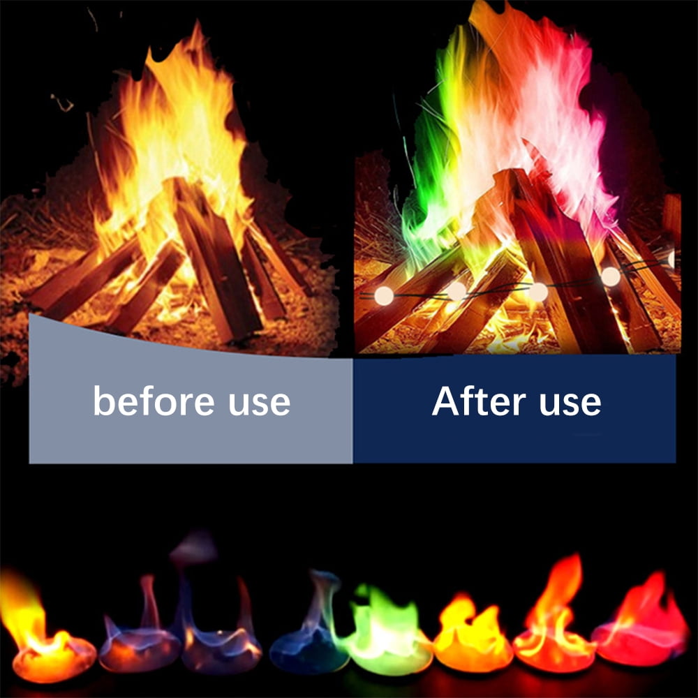 Virwir 20pcs Mystical Fire Flame Colorant Create Colorful & Vibrant