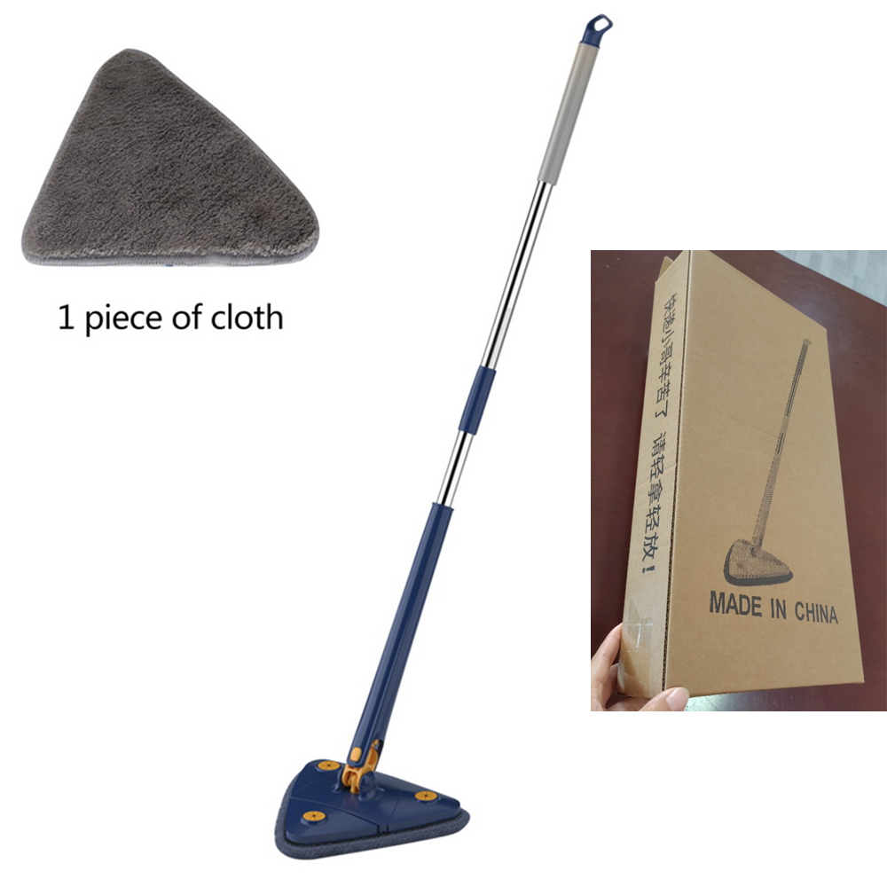 Virwir 360° Rotatable Mop Cleaning Mop Telescopic Triangular Mop