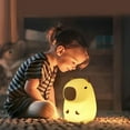 Virwir Cute Cartoon Capybara Silicone Night Light Bedroom Lamps for