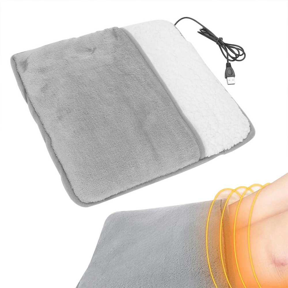 Virwir Electric Foot Warmer Heating Pad, Floor Heating Handmade Mat Soft Carpet Pad Feet Heater