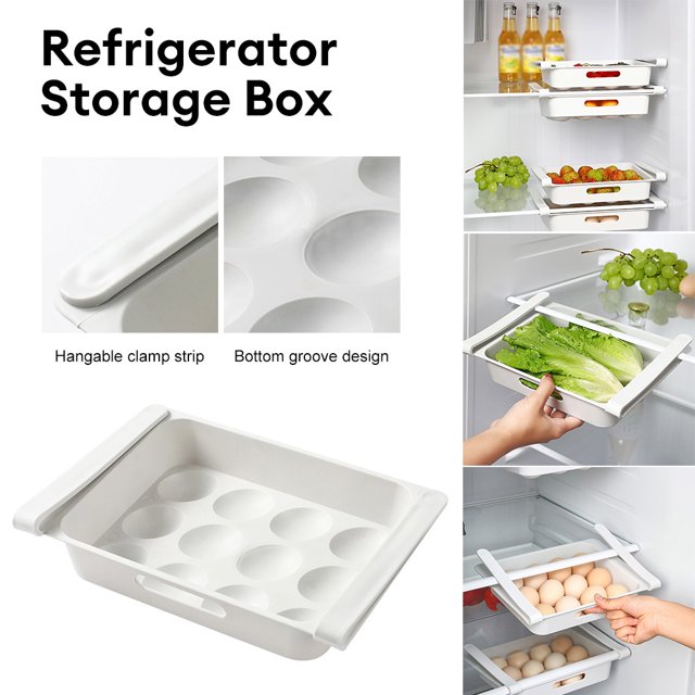 Virwir Fridge Drawer Organizer Refrigerator Drawers for Shelves