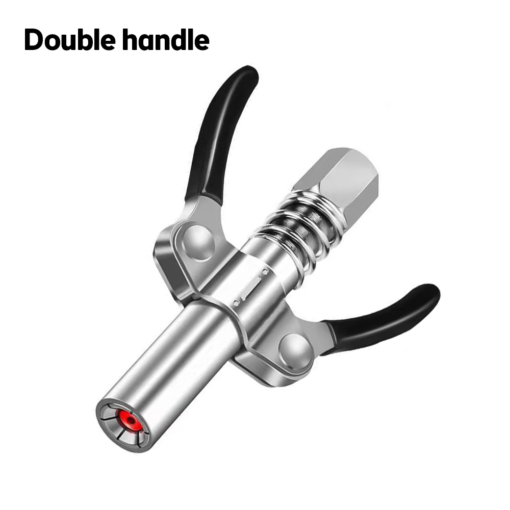 Virwir Grease Gun Coupler locks onto Zerk fittings Grease Goes in Grease Coupler Longlasting