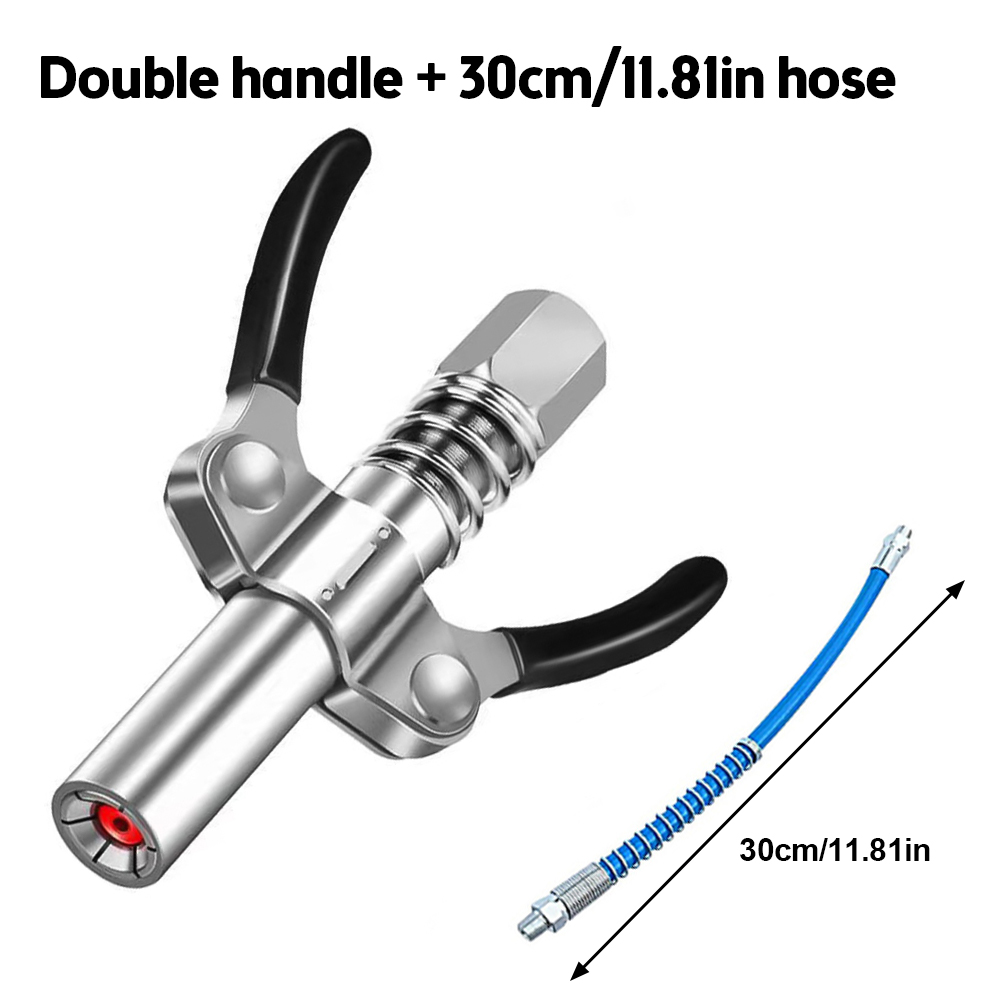 Virwir Grease Gun Coupler locks onto Zerk fittings Grease Goes in