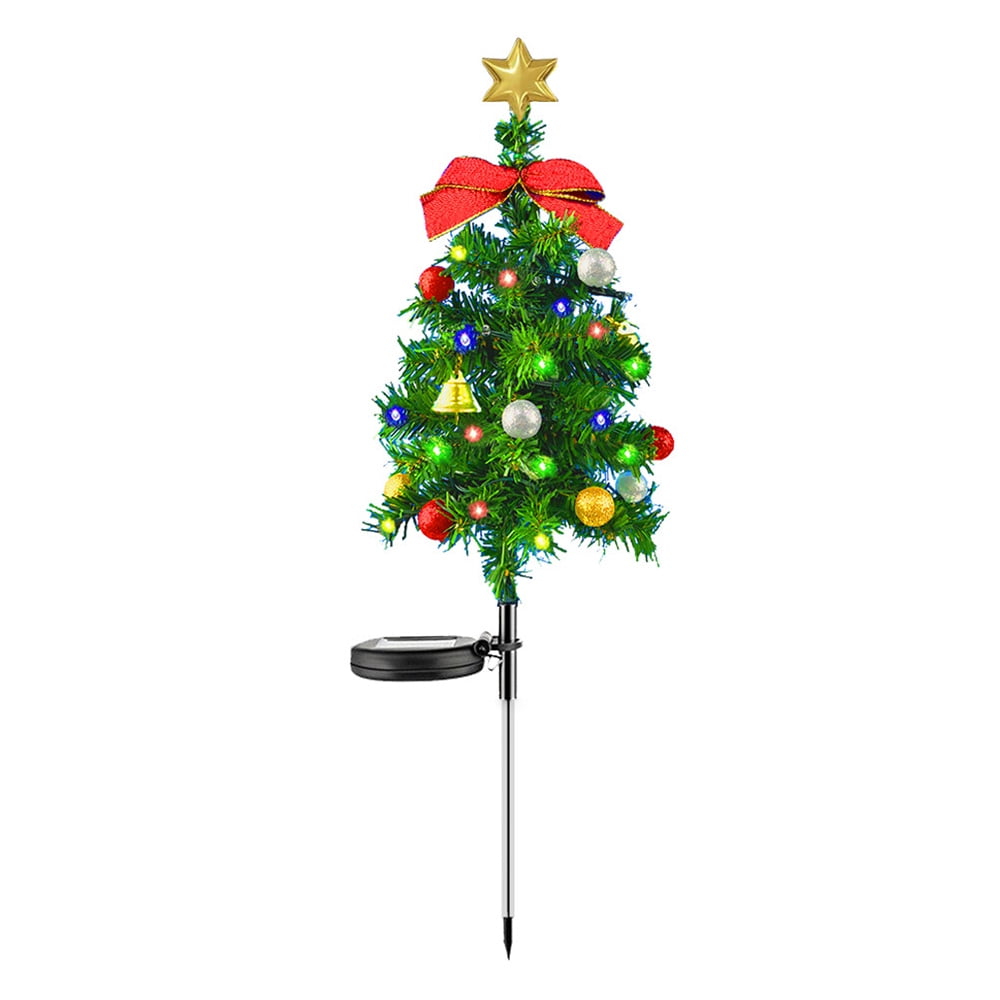 Virwir Solar Christmas Trees for Outside Decorations Waterproof LED