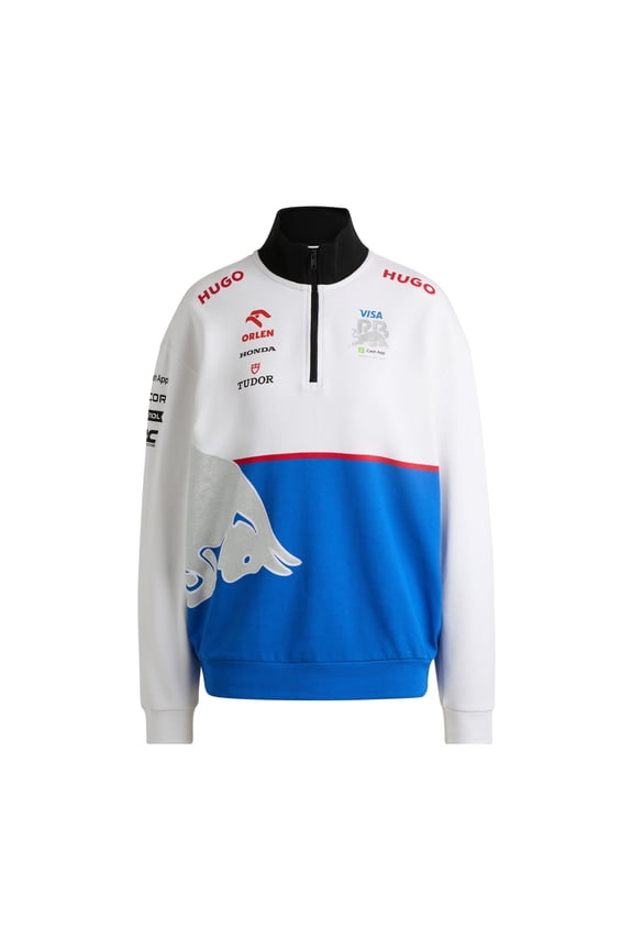 F1 Men's 1/4 Zip Sweatshirt - White