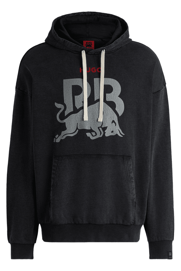 F1 Fanwear Washed Hoodie - Black/Blue
