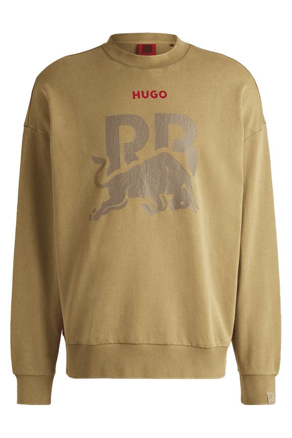 F1 Men's Fanwear Washed Crewneck Sweatshirt - Black/Green