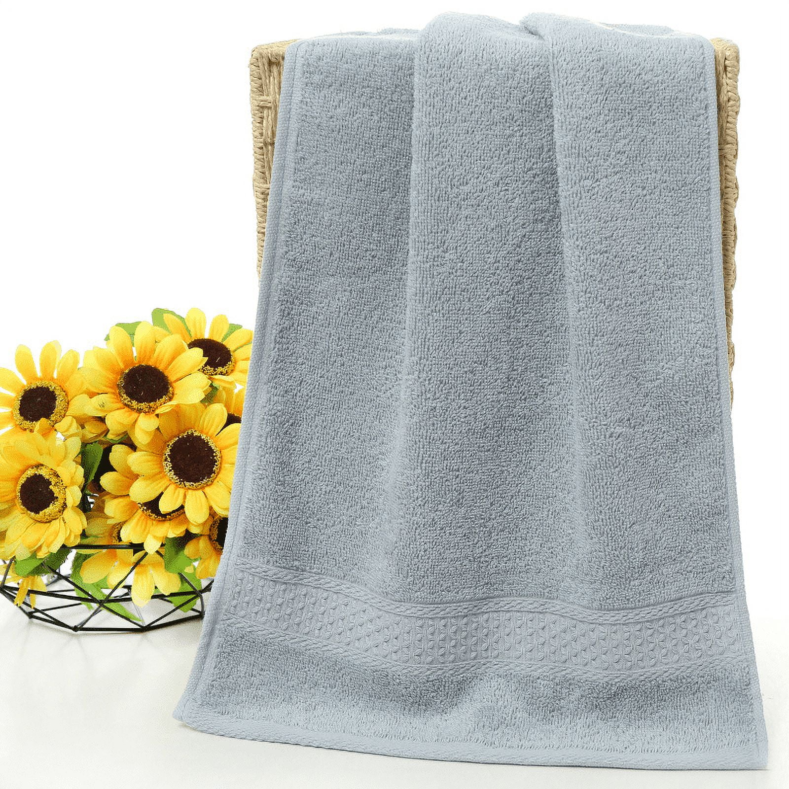 Visaccy, Bath Towels Set, Grey Towel Sets, Soft Fluffy, Absorbent