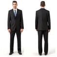 thumbnail image 1 of Visaccy Men’s Slim Fit Suit Two Button 3-Piece Blazer Dress Business Wedding Party Jacket Vest and Pant, 1 of 1